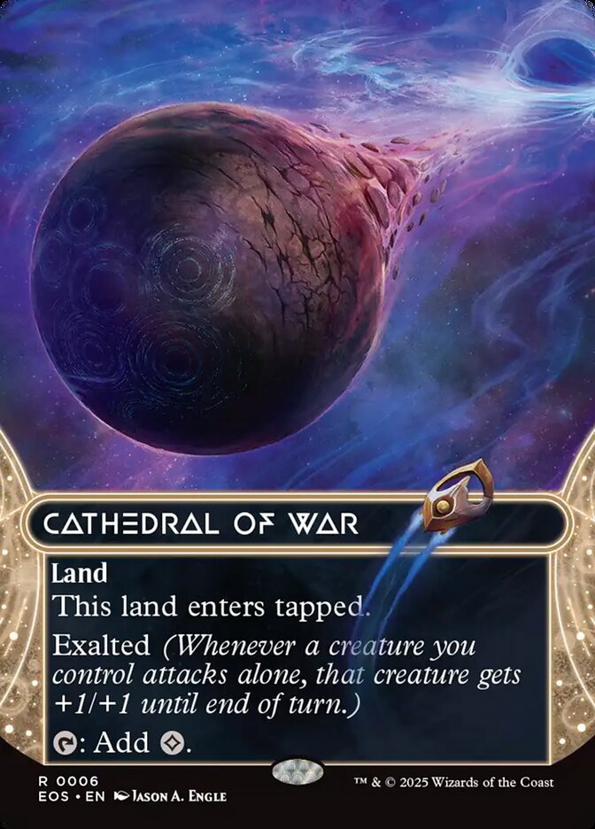 Cathedral of War 6/45 (Edge of Eternities: Stellar Sights)  - Borderless Foil | Good Games Modbury