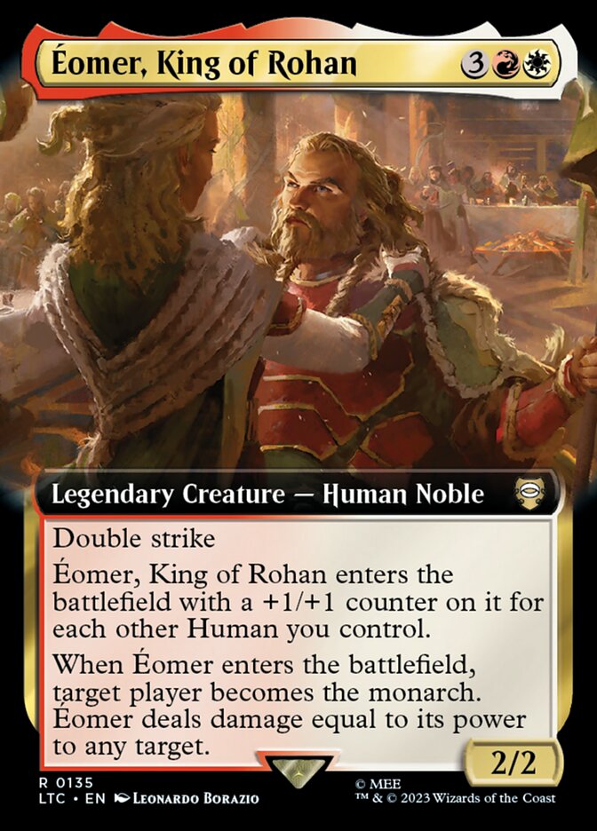 Éomer, King of Rohan 135 (Commander: The Lord of the Rings: Tales of Middle-earth)  - Extended Art | Good Games Modbury