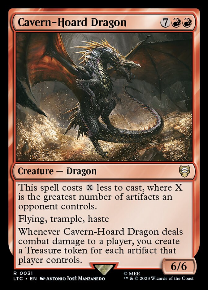 Cavern-Hoard Dragon 31 (Commander: The Lord of the Rings: Tales of Middle-earth)  | Good Games Modbury