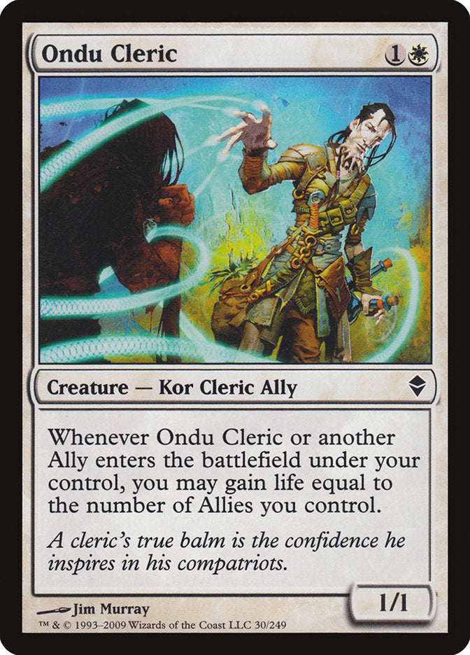 Ondu Cleric 30/249 (Zendikar)  - Foil | Good Games Modbury