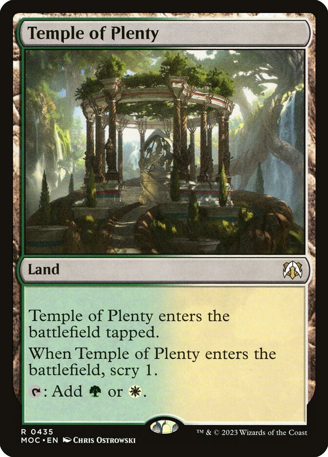 Temple of Plenty 435/444 (Commander: March of the Machine)  | Good Games Modbury