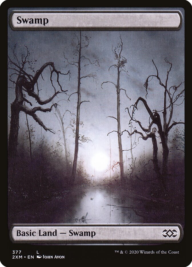 Swamp 377/332 (Double Masters)  - Full Art | Good Games Modbury