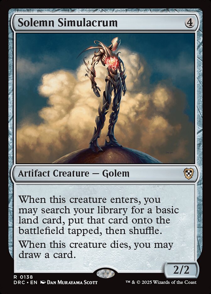 Solemn Simulacrum 138/187 (Commander: Aetherdrift)  | Good Games Modbury
