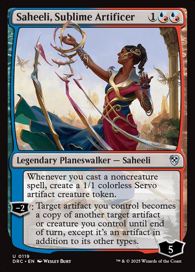 Saheeli, Sublime Artificer 119/187 (Commander: Aetherdrift)  | Good Games Modbury