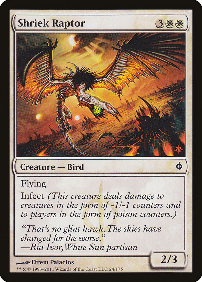 Shriek Raptor 24/175 (New Phyrexia)  | Good Games Modbury
