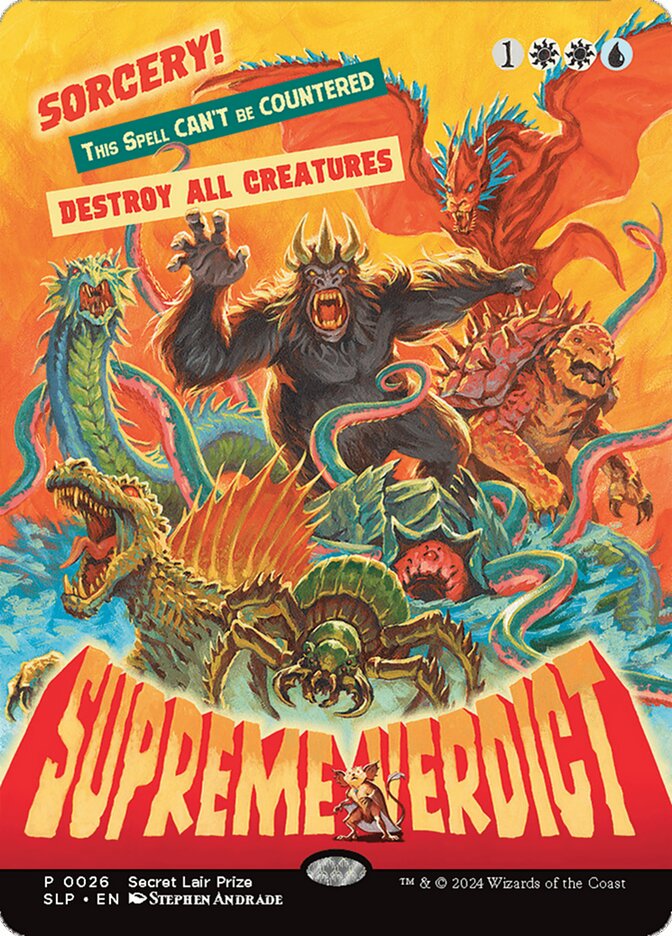 Supreme Verdict 26/50 (Secret Lair Showdown)  - Borderless Foil | Good Games Modbury