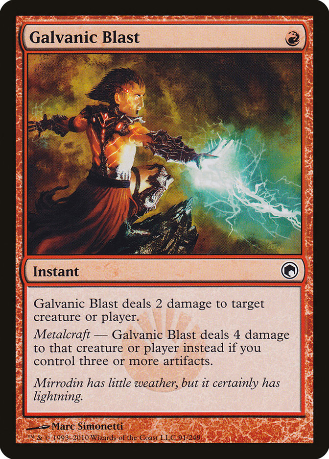 Galvanic Blast 91/249 (Scars of Mirrodin)  | Good Games Modbury