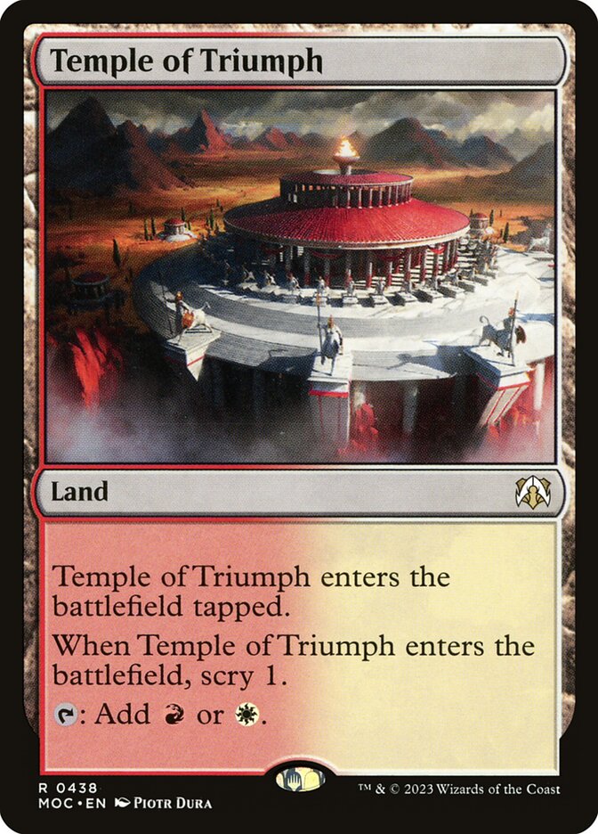 Temple of Triumph 438/444 (Commander: March of the Machine)  | Good Games Modbury