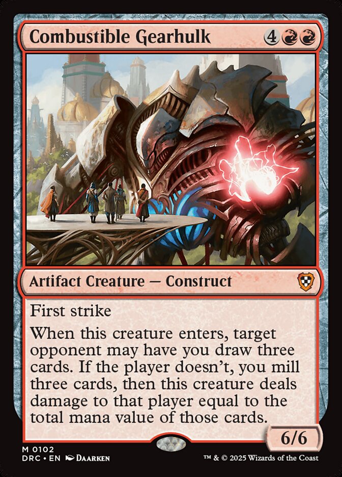 Combustible Gearhulk 102/187 (Commander: Aetherdrift)  | Good Games Modbury