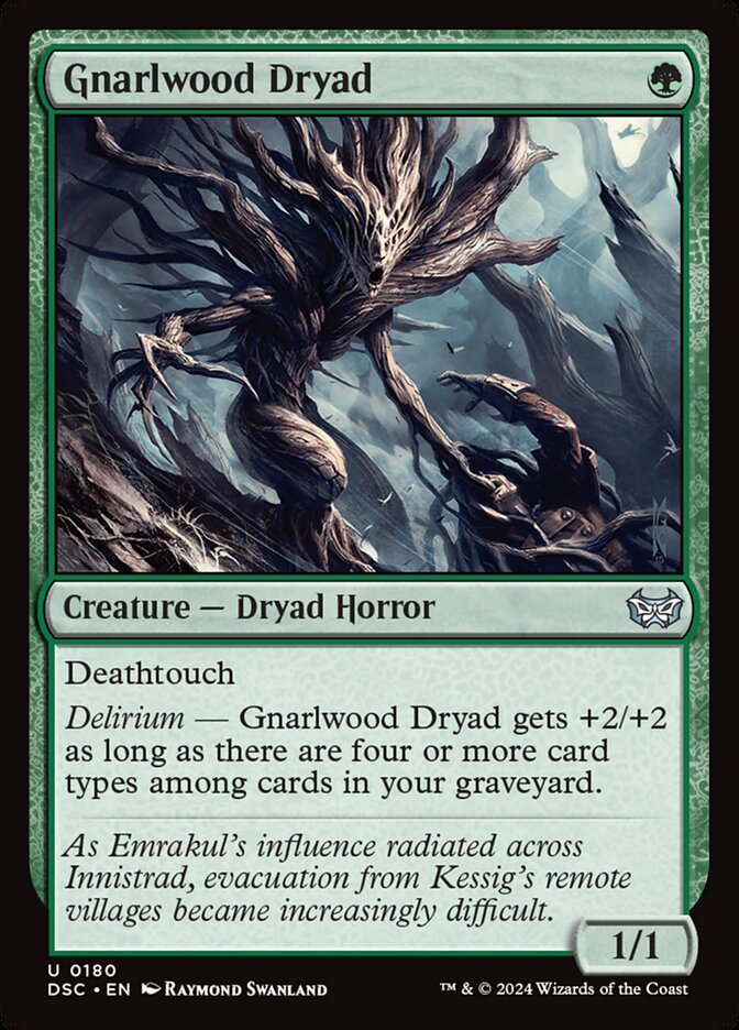 Gnarlwood Dryad 180/40 (Commander: Duskmourn: House of Horror)  | Good Games Modbury