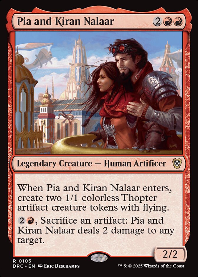 Pia and Kiran Nalaar 105/187 (Commander: Aetherdrift)  | Good Games Modbury