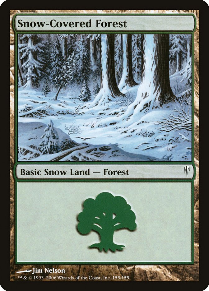 Snow-Covered Forest 155 (Coldsnap)  | Good Games Modbury