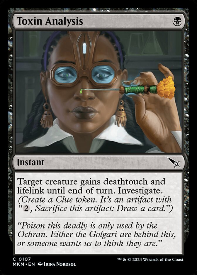 Toxin Analysis 107/286 (Murders at Karlov Manor)  - Foil | Good Games Modbury