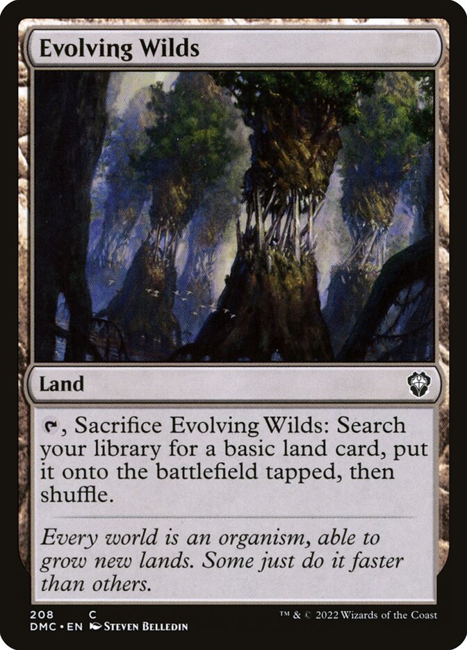 Evolving Wilds 208/50 (Commander: Dominaria United)  | Good Games Modbury