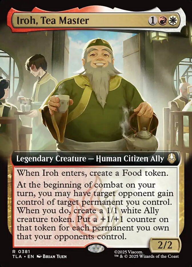 Iroh, Tea Master 381 (Avatar: The Last Airbender)  - Extended Art Foil | Good Games Modbury