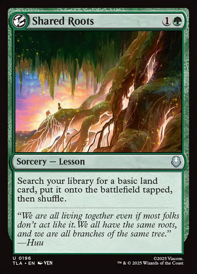 Shared Roots 196/286 (Avatar: The Last Airbender)  - Foil | Good Games Modbury