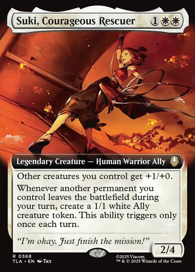 Suki, Courageous Rescuer 368/286 (Avatar: The Last Airbender)  - Extended Art Foil | Good Games Modbury