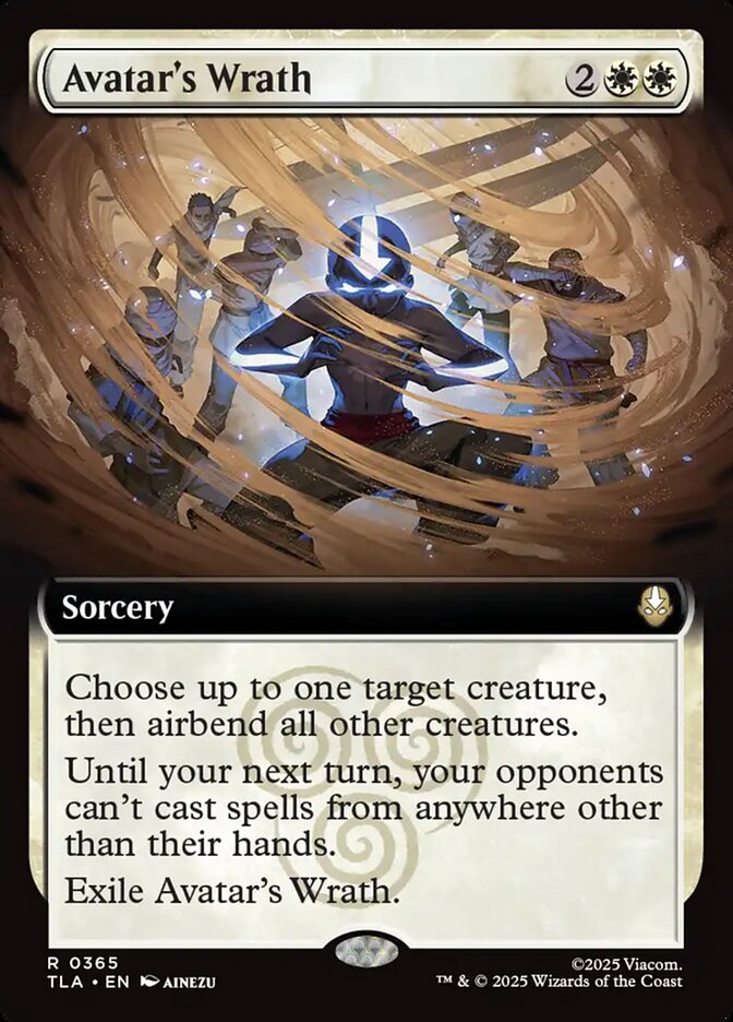 Avatar's Wrath  365/286 (Avatar: The Last Airbender)  - Extended Art Foil | Good Games Modbury