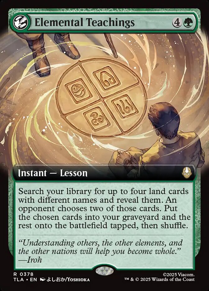Elemental Teachings  378/286 (Avatar: The Last Airbender)  - Extended Art Foil | Good Games Modbury