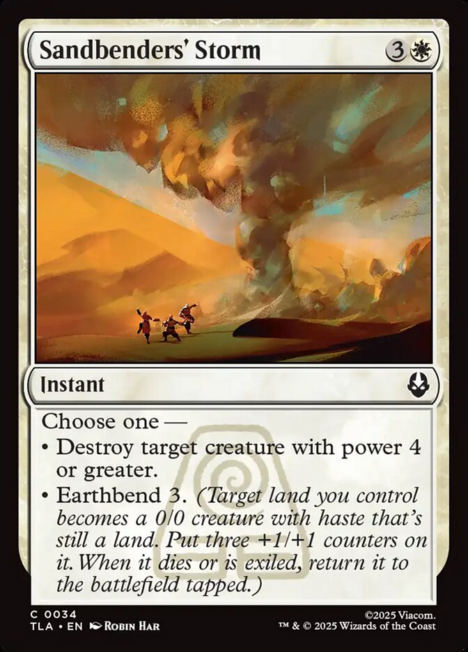 Sandbenders' Storm 34/286 (Avatar: The Last Airbender)  - Foil | Good Games Modbury