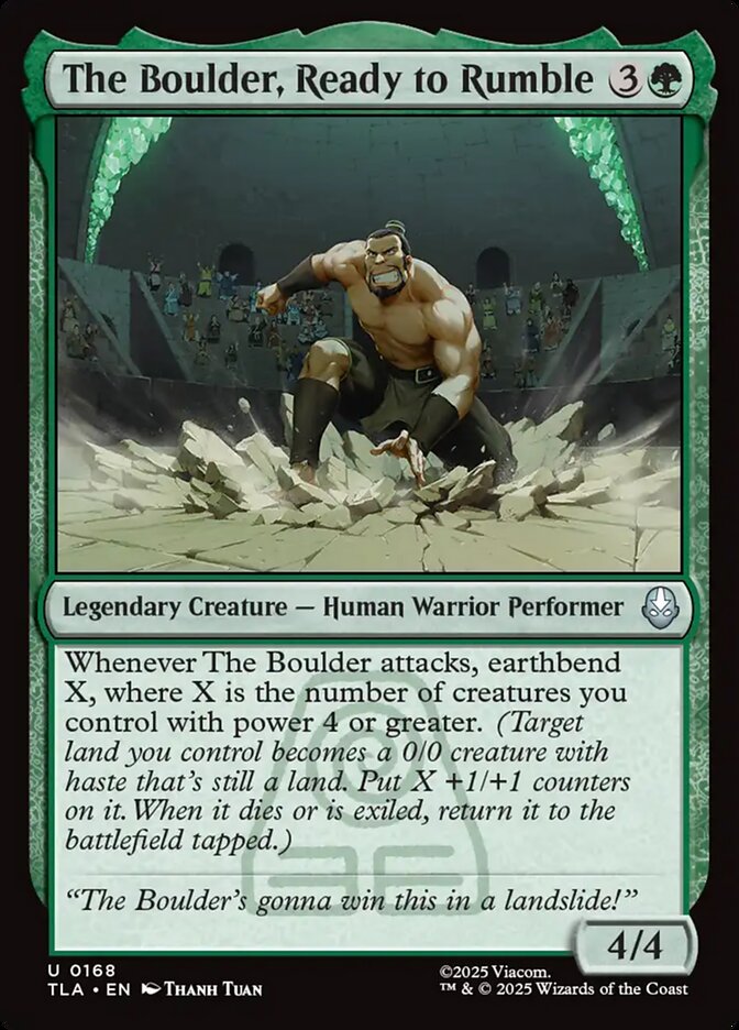 The Boulder, Ready to Rumble 168 (Avatar: The Last Airbender)  - Foil | Good Games Modbury