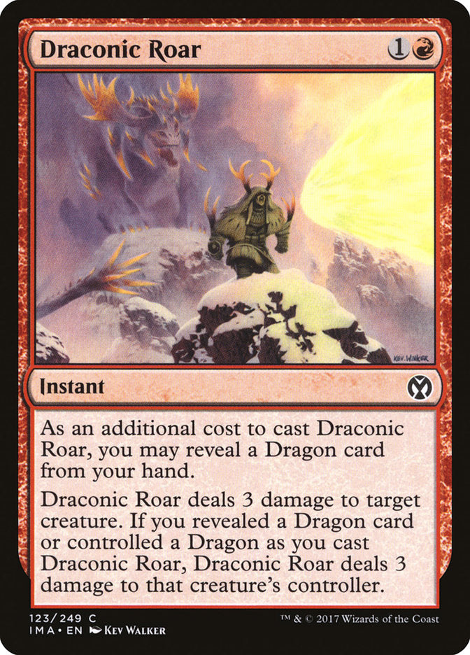 Draconic Roar 123/249 (Iconic Masters)  - Foil | Good Games Modbury