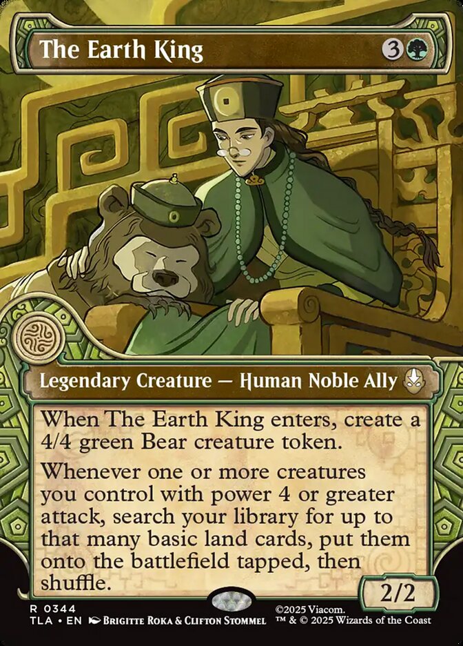 The Earth King  344/286 (Avatar: The Last Airbender)  - Showcase Foil | Good Games Modbury