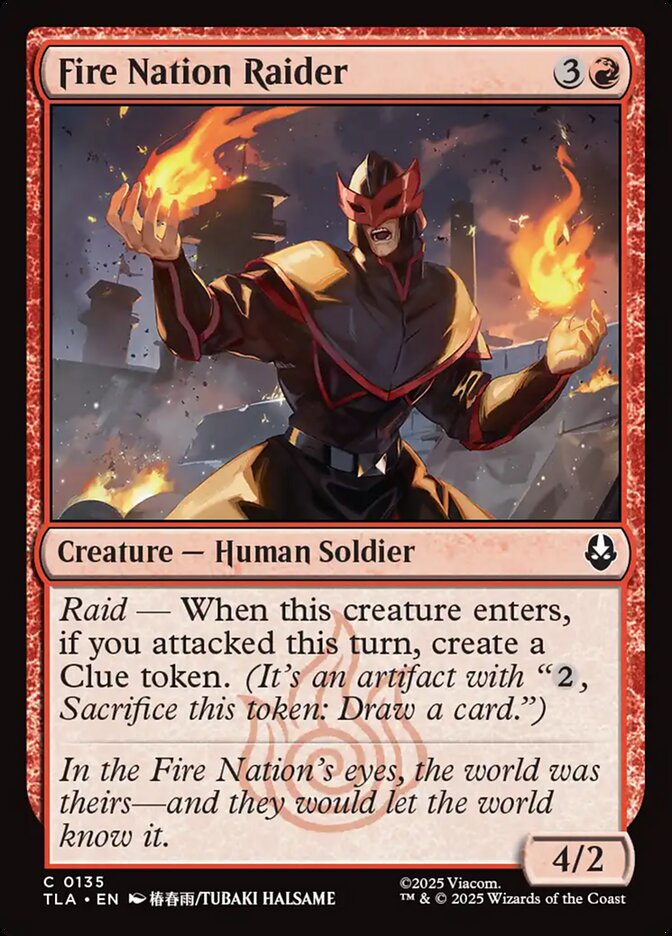 Fire Nation Raider 135 (Avatar: The Last Airbender)  - Foil | Good Games Modbury