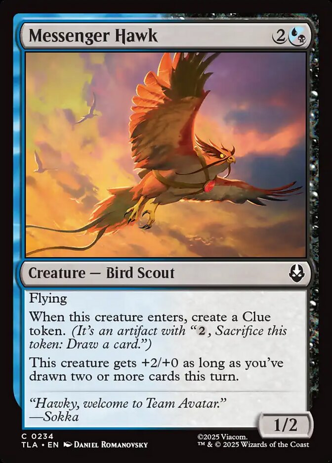 Messenger Hawk 234/286 (Avatar: The Last Airbender)  - Foil | Good Games Modbury