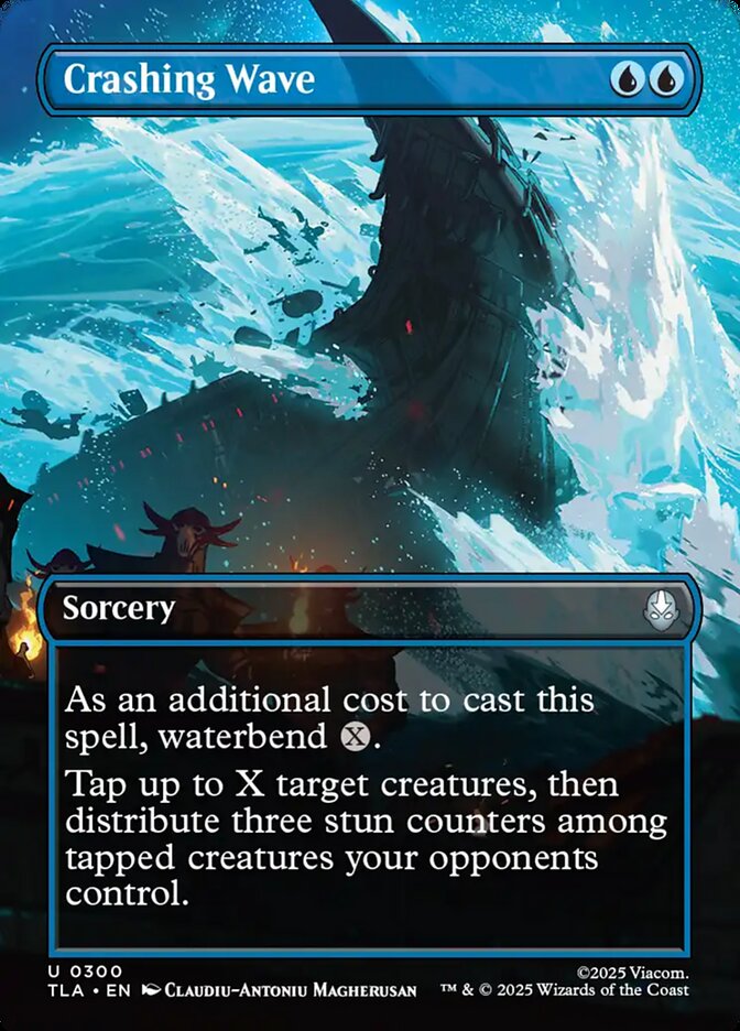 Crashing Wave 300 (Avatar: The Last Airbender)  - Borderless Foil | Good Games Modbury