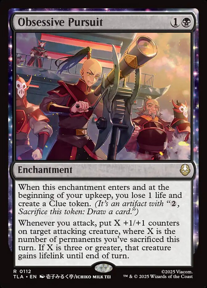 Obsessive Pursuit 112/286 (Avatar: The Last Airbender)  - Foil | Good Games Modbury