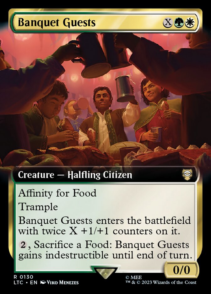 Banquet Guests 130 (Commander: The Lord of the Rings: Tales of Middle-earth)  - Extended Art | Good Games Modbury
