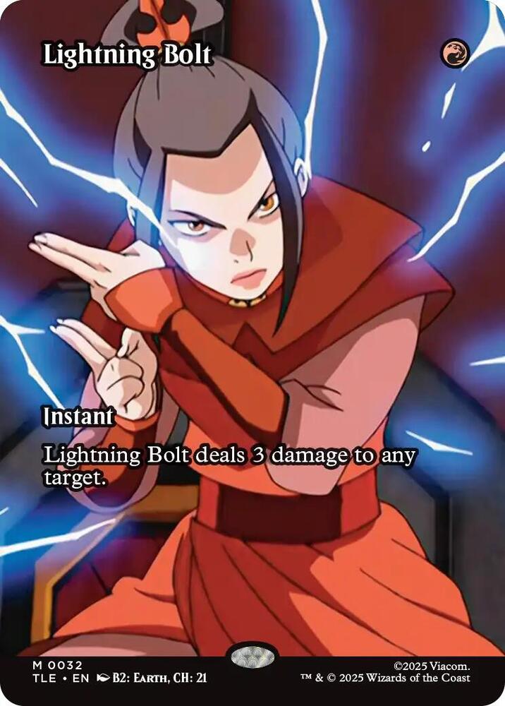 Lightning Bolt 32/317 (Avatar: The Last Airbender: Eternal-Legal)  - Borderless Foil | Good Games Modbury