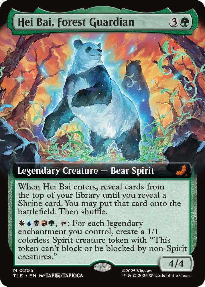 Hei Bai, Forest Guardian 205/317 (Avatar: The Last Airbender: Eternal-Legal)  - Extended Art Foil | Good Games Modbury