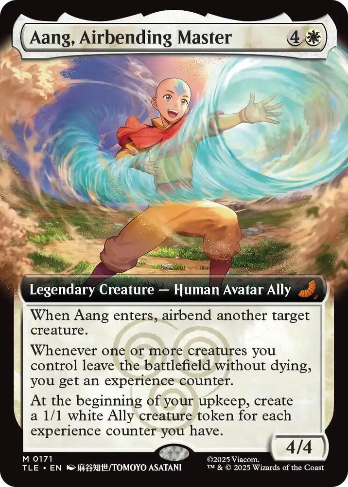 Aang, Airbending Master 171/317 (Avatar: The Last Airbender: Eternal-Legal)  - Extended Art Foil | Good Games Modbury
