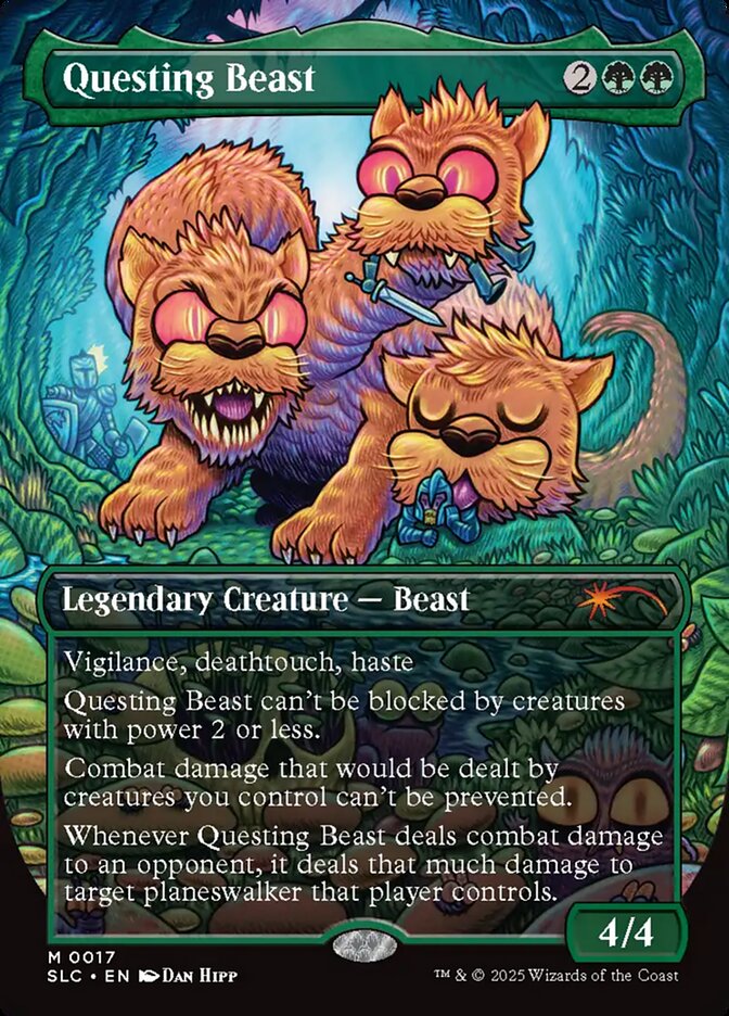 Questing Beast 17 (Secret Lair Countdown Kit)  - Borderless Foil | Good Games Modbury