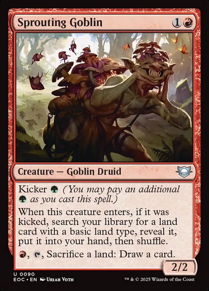 Sprouting Goblin 90/191 (Commander: Edge of Eternities)  | Good Games Modbury