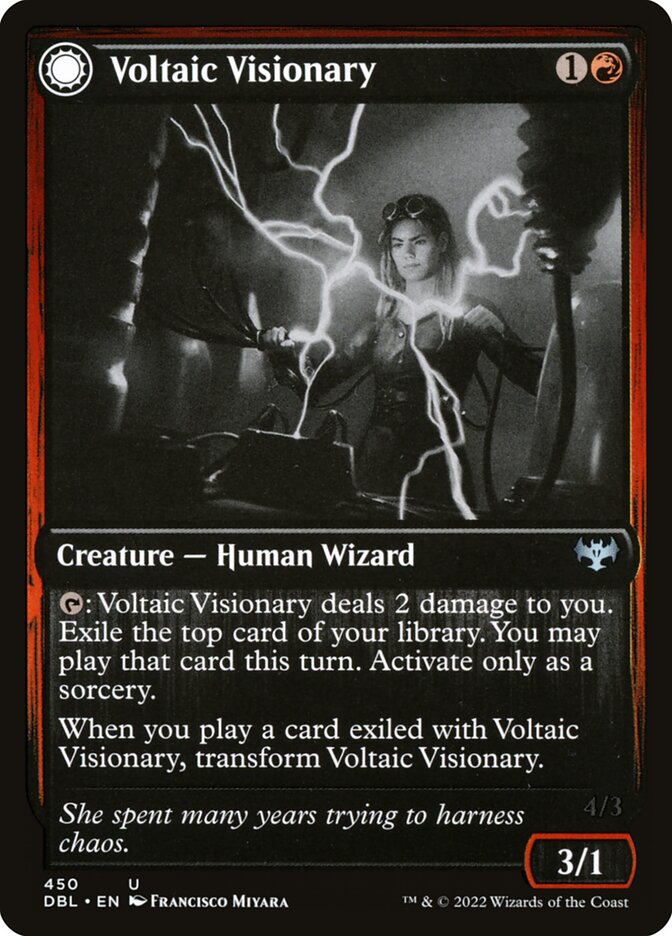 Voltaic Visionary // Volt-Charged Berserker 450/534 (Innistrad: Double Feature)  - Foil | Good Games Modbury