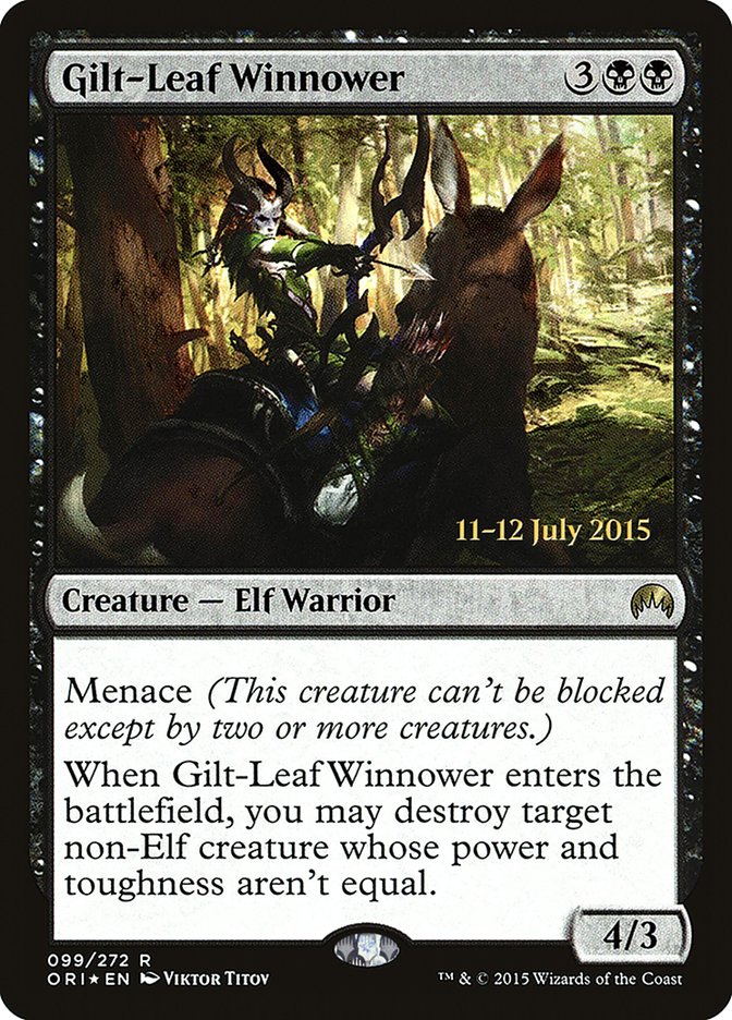 Gilt-Leaf Winnower 99s/54 (Prerelease Cards)  - Foil | Good Games Modbury