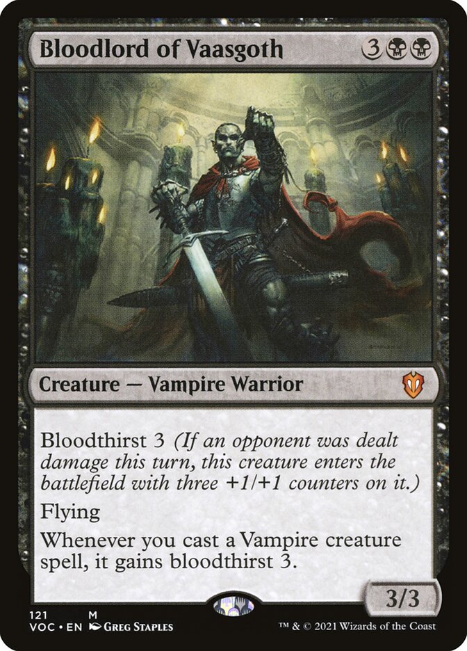 Bloodlord of Vaasgoth 121/38 (Commander: Innistrad: Crimson Vow)  | Good Games Modbury