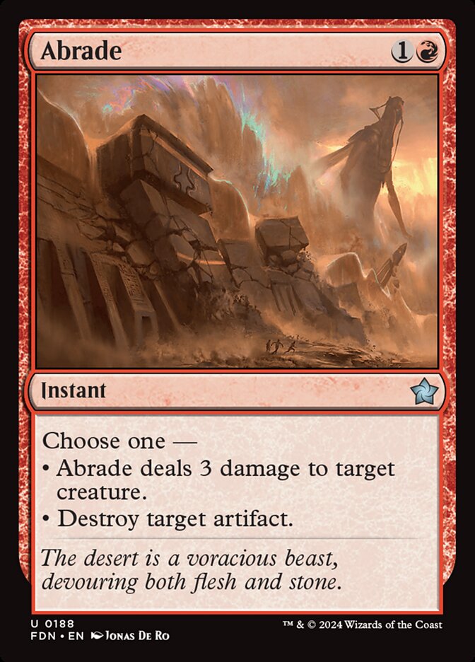 Abrade 188/291 (Foundations)  | Good Games Modbury