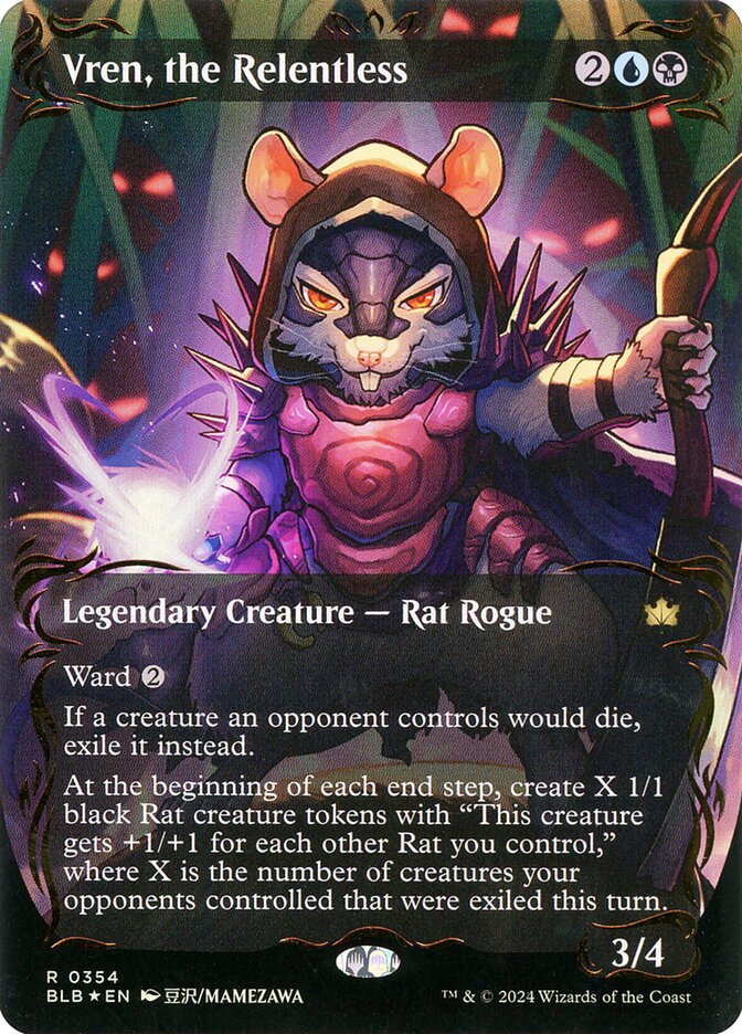 Vren, the Relentless 354 (Bloomburrow)  - Borderless Foil | Good Games Modbury
