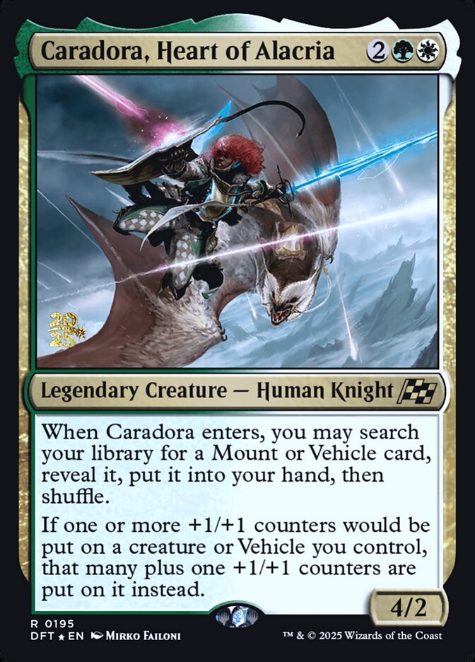 Caradora, Heart of Alacria 195s/160 (Prerelease Cards)  - Foil | Good Games Modbury