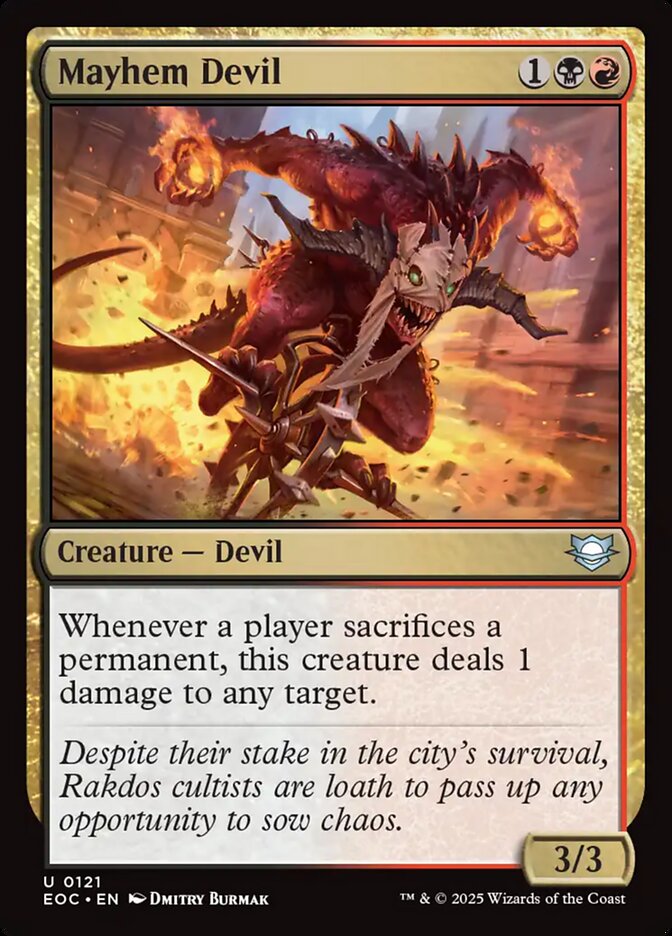 Mayhem Devil 121/191 (Commander: Edge of Eternities)  | Good Games Modbury