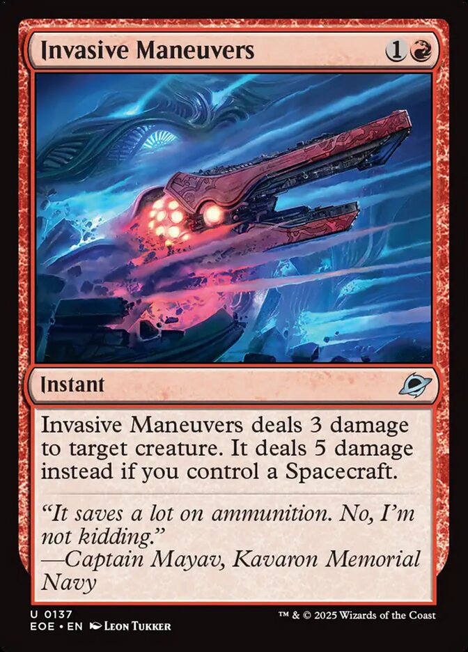 Invasive Maneuvers 137/276 (Edge of Eternities)  | Good Games Modbury