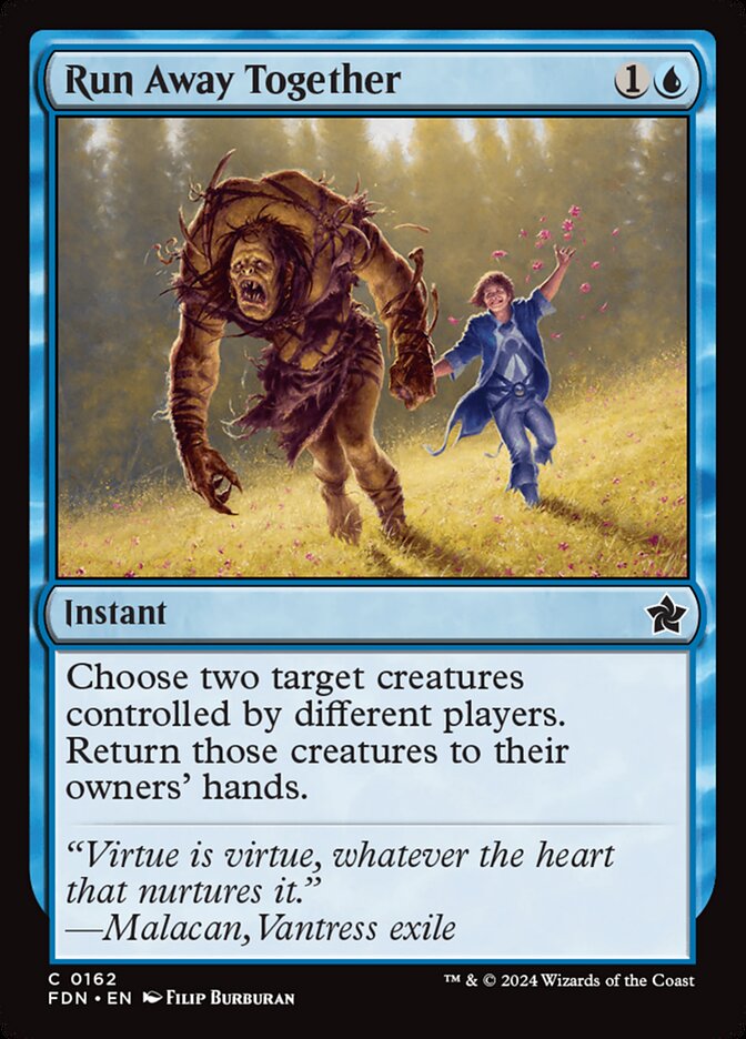 Run Away Together 162/291 (Foundations)  - Foil | Good Games Modbury