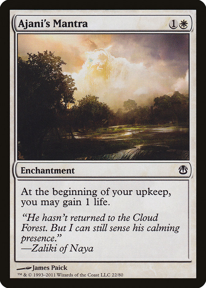 Ajani's Mantra 22/80 (Duel Decks: Ajani vs. Nicol Bolas)  | Good Games Modbury
