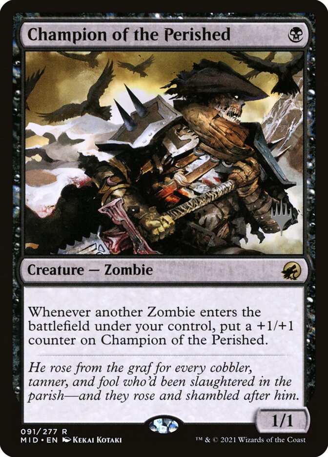 Champion of the Perished 91 (Promo Pack: Innistrad: Midnight Hunt)  - Foil | Good Games Modbury