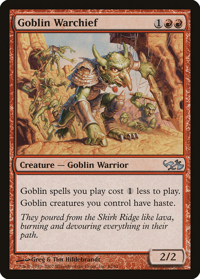Goblin Warchief 42/62 (Duel Decks: Elves vs. Goblins)  | Good Games Modbury