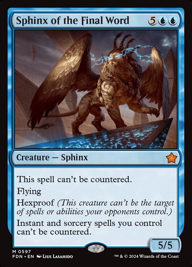 Sphinx of the Final Word 597/291 (Foundations)  | Good Games Modbury